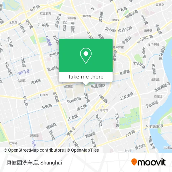 康健园洗车店 map
