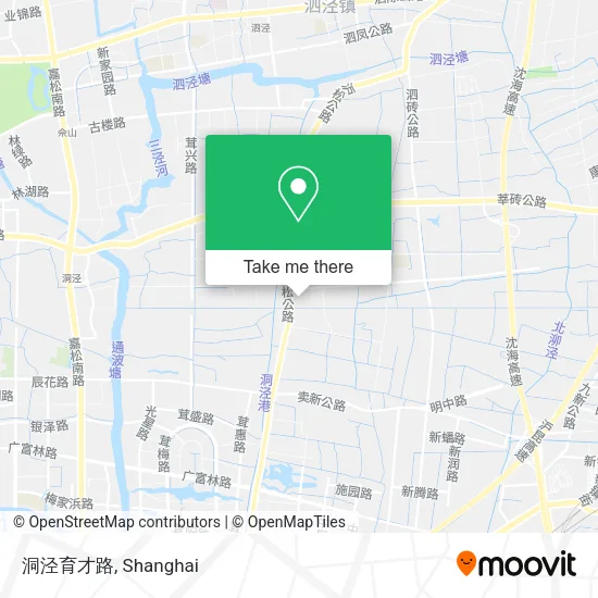 洞泾育才路 map