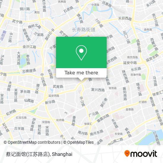 蔡记面馆(江苏路店) map