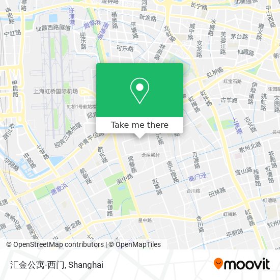 汇金公寓-西门 map