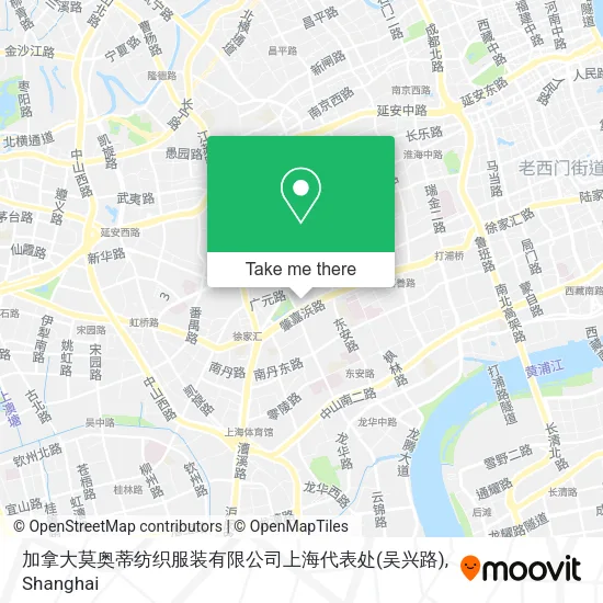 加拿大莫奥蒂纺织服装有限公司上海代表处(吴兴路) map