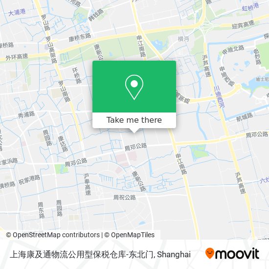 上海康及通物流公用型保税仓库-东北门 map