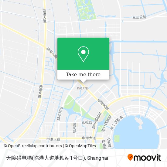 无障碍电梯(临港大道地铁站1号口) map