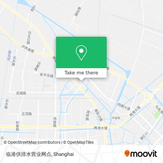 临港供排水营业网点 map