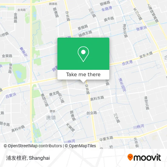 浦发檀府 map