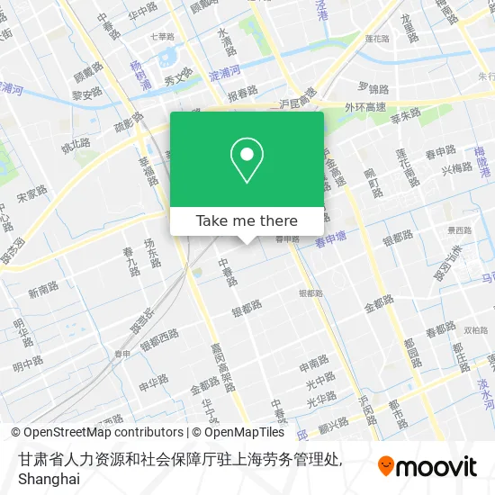 甘肃省人力资源和社会保障厅驻上海劳务管理处 map