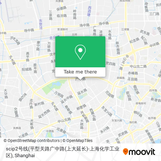 scip2号线(平型关路广中路(上大延长)-上海化学工业区) map