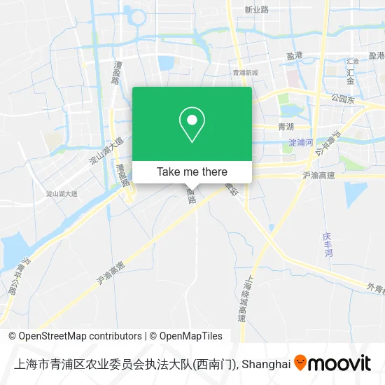 上海市青浦区农业委员会执法大队(西南门) map