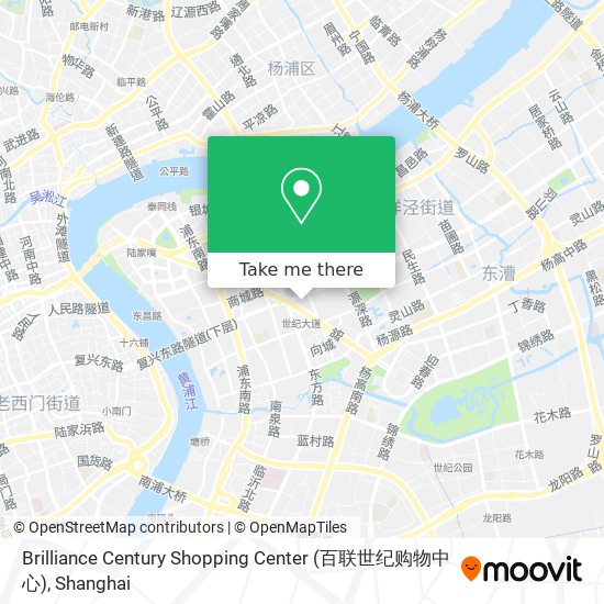 Brilliance Century Shopping Center (百联世纪购物中心) map