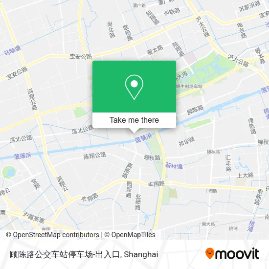 顾陈路公交车站停车场-出入口 map