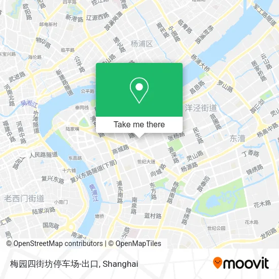 梅园四街坊停车场-出口 map