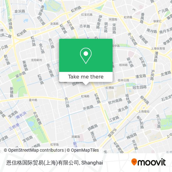 恩信格国际贸易(上海)有限公司 map