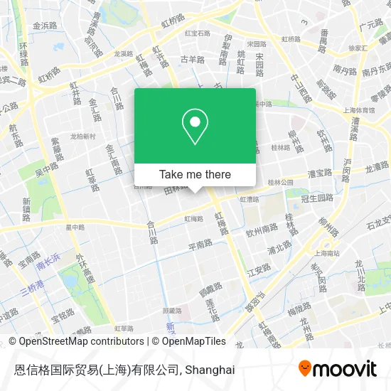 恩信格国际贸易(上海)有限公司 map