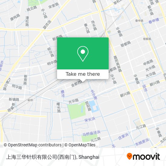 上海三华针织有限公司(西南门) map