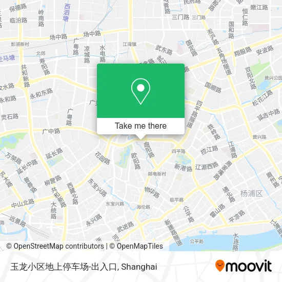 玉龙小区地上停车场-出入口 map