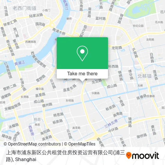 上海市浦东新区公共租赁住房投资运营有限公司(浦三路) map