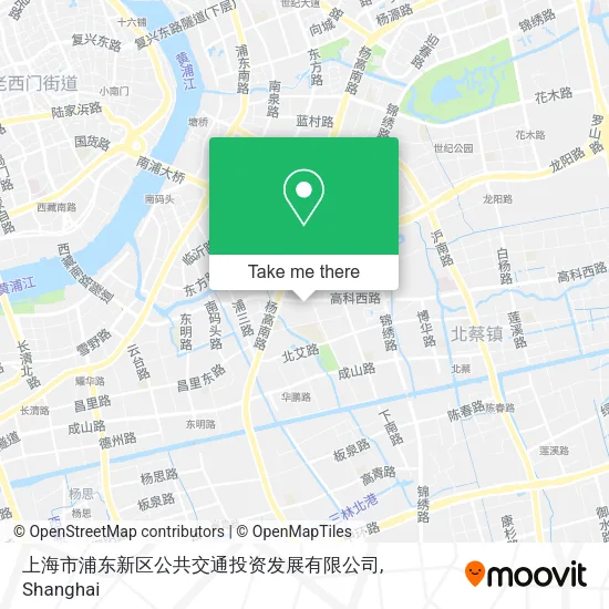 上海市浦东新区公共交通投资发展有限公司 map