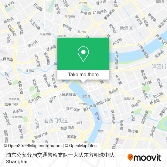浦东公安分局交通警察支队一大队东方明珠中队 map