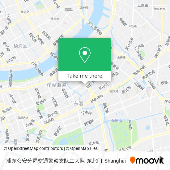 浦东公安分局交通警察支队二大队-东北门 map