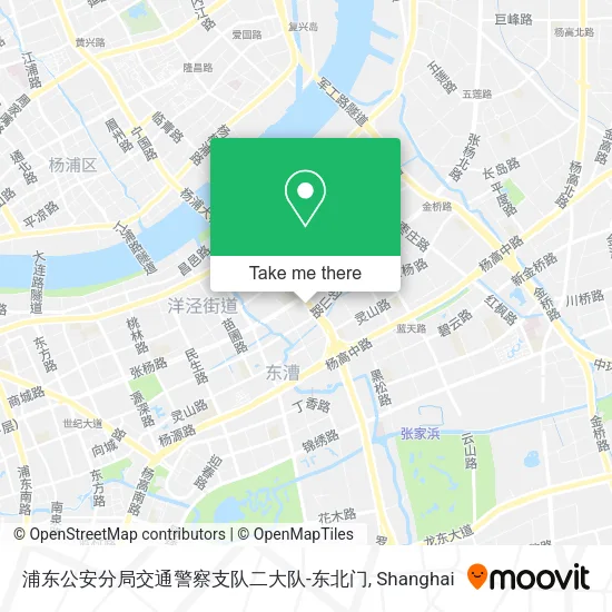 浦东公安分局交通警察支队二大队-东北门 map