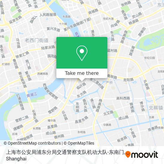 上海市公安局浦东分局交通警察支队机动大队-东南门 map