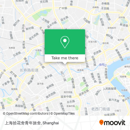 上海拾花舍青年旅舍 map