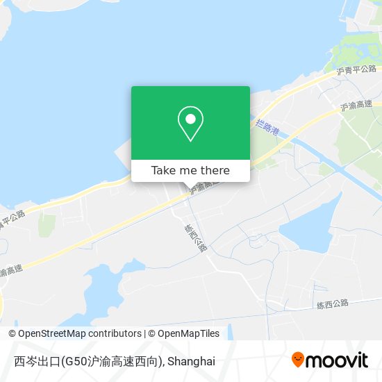 西岑出口(G50沪渝高速西向) map