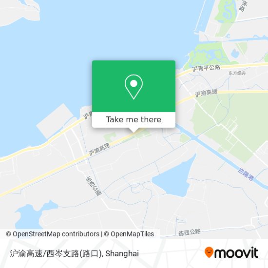 沪渝高速/西岑支路(路口) map