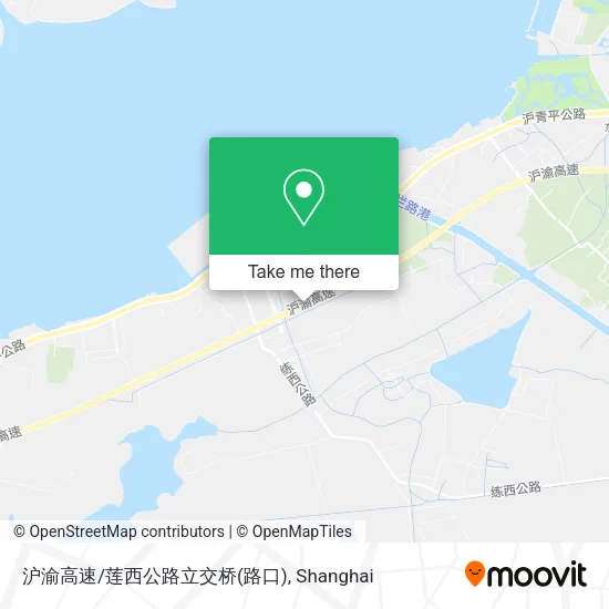 沪渝高速/莲西公路立交桥(路口) map