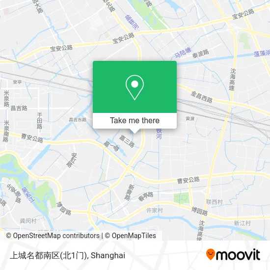上城名都南区(北1门) map