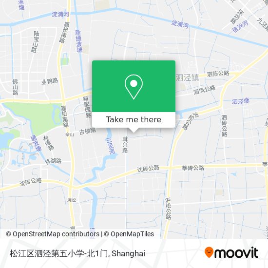 松江区泗泾第五小学-北1门 map