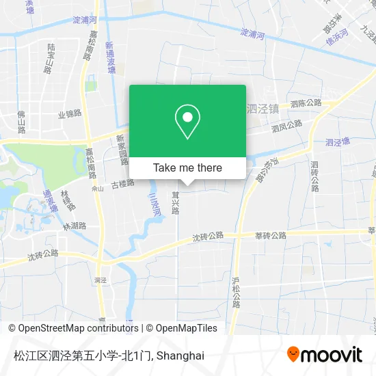 松江区泗泾第五小学-北1门 map