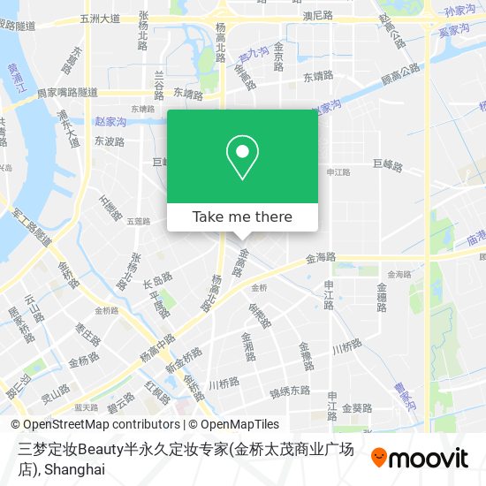 三梦定妆Beauty半永久定妆专家(金桥太茂商业广场店) map