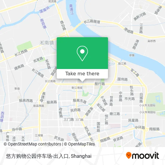 悠方购物公园停车场-出入口 map