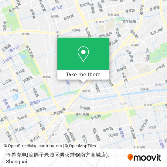 怪兽充电(渝胖子老城区炭火蛙锅南方商城店) map