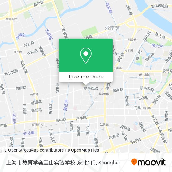 上海市教育学会宝山实验学校-东北1门 map