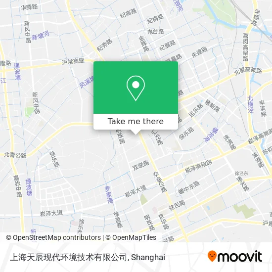 上海天辰现代环境技术有限公司 map