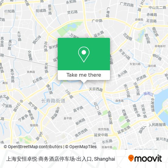 上海安恒卓悦·商务酒店停车场-出入口 map