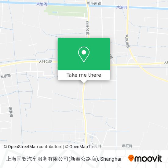 上海固驭汽车服务有限公司(新奉公路店) map