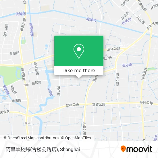 阿里羊烧烤(古楼公路店) map