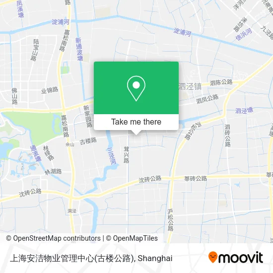 上海安洁物业管理中心(古楼公路) map