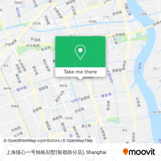 上海猫心一号独栋别墅(银都路分店) map