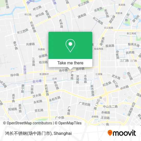 鸿长不锈钢(场中路门市) map