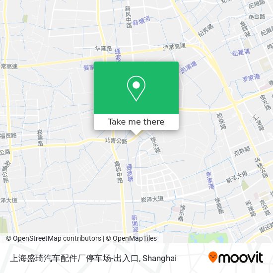 上海盛琦汽车配件厂停车场-出入口 map