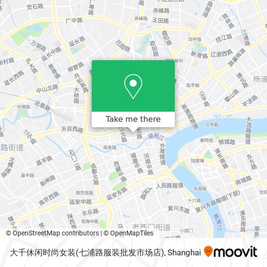 大千休闲时尚女装(七浦路服装批发市场店) map