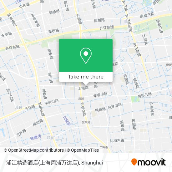 浦江精选酒店(上海周浦万达店) map