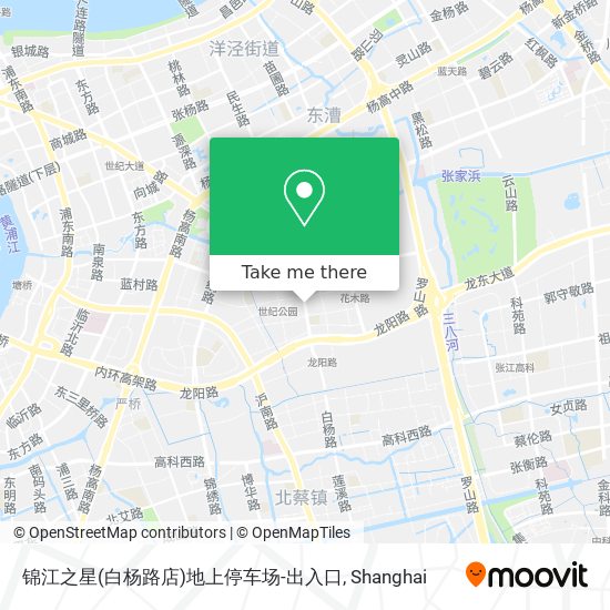 锦江之星(白杨路店)地上停车场-出入口 map