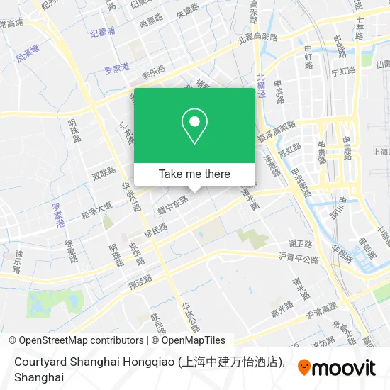Courtyard Shanghai Hongqiao (上海中建万怡酒店) map