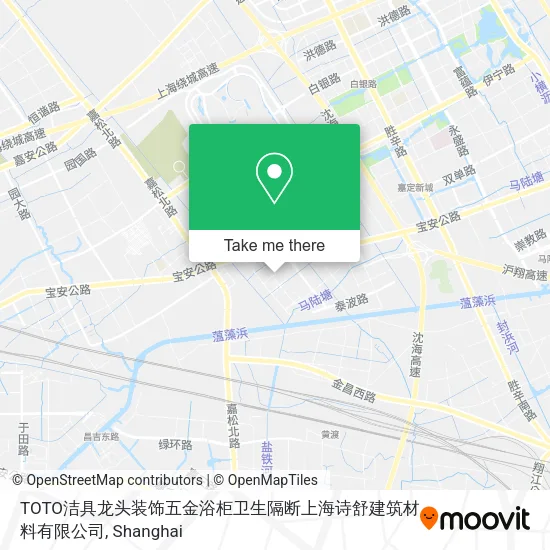 TOTO洁具龙头装饰五金浴柜卫生隔断上海诗舒建筑材料有限公司 map