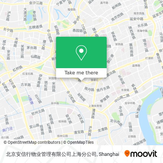 北京安信行物业管理有限公司上海分公司 map